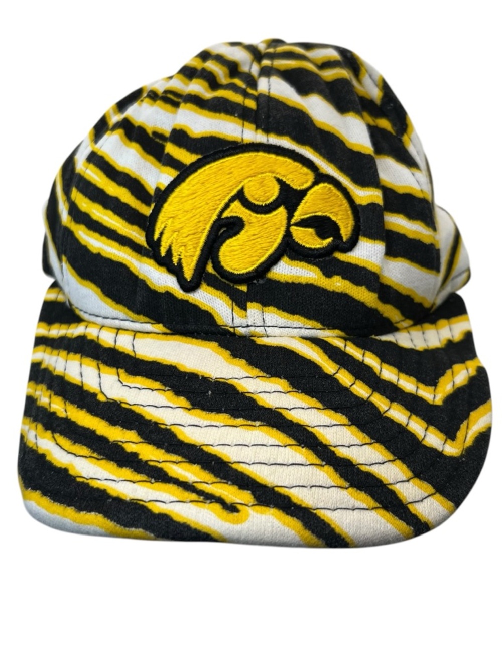 Vintage Zubaz Brand lowa Hawkeye
Snapback Hat Cap RARE